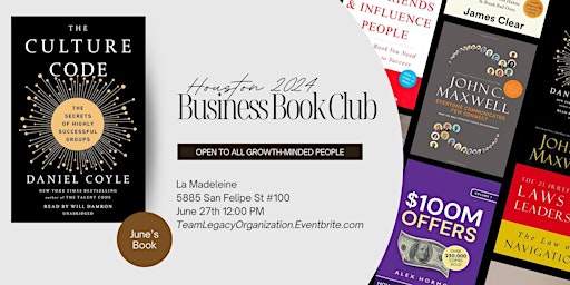 Hauptbild für 2024 Business Book Club ~ June