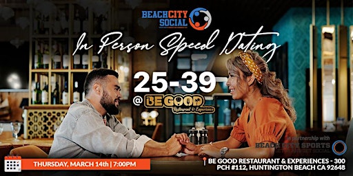 [Men SOLD OUT] Speed Dating | Huntington Beach | 25-40's night primary image