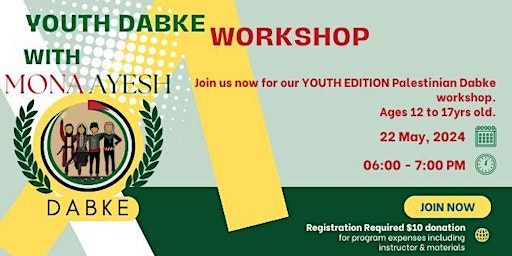 Imagem principal do evento Youth Dabke Workshop