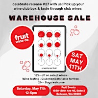 Warehouse Sale and Wine Tasting primary image
