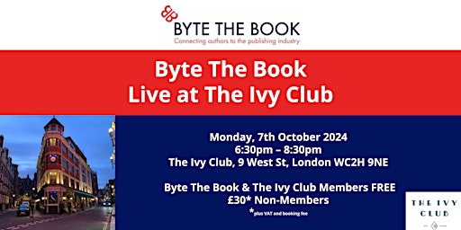 Primaire afbeelding van Byte The Book Live at The Ivy Club (October 2024)