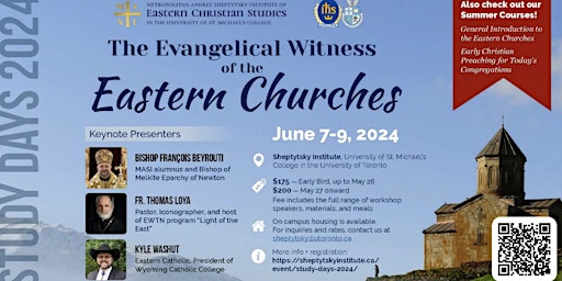 Imagem principal do evento Study Days 2024- The Evangelical Witness of the Eastern Churches