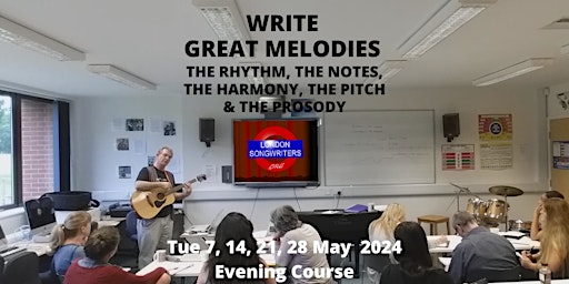 Imagem principal de WRITE GREAT MELODIES - 4 Week Evening Course