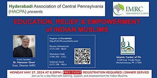 Hauptbild für Education, Relief & Empowerment of Indian Muslims