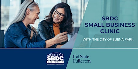 SBDC Small Business Clinic with the City of Buena Park