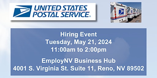 Image principale de RENO, NV - United States Postal Service Hiring Event