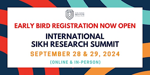 International  Sikh Research Summit 2024 primary image