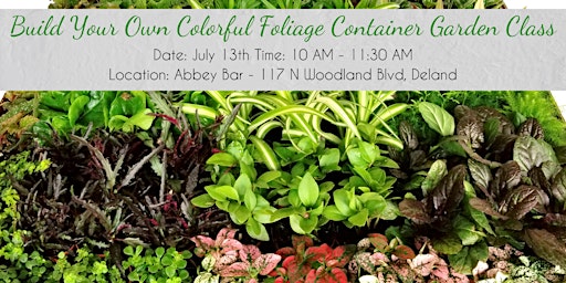 Build Your Own Colorful Foliage Container Garden Class primary image