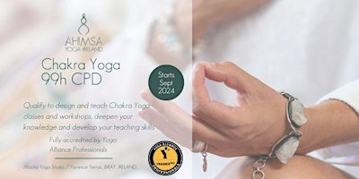 Hauptbild für Chakra Yoga CPD 99hr (early bird 20% off extended to June 10th!)