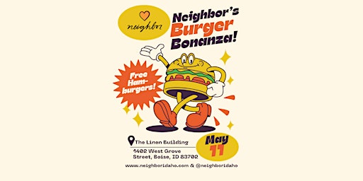 Imagem principal de Neighbor Idaho Hamburgers for Hope!