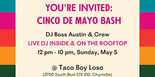 Imagem principal do evento Cinco de Mayo at Taco Boy