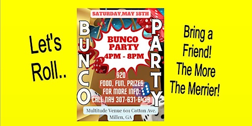 Bunco Party in Millen Ga! primary image