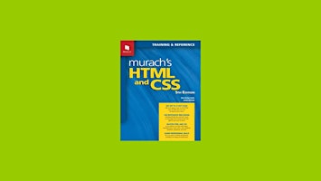 download [ePub] Murach?s HTML and CSS: Training & Reference BY Zak Ruvalcab primary image