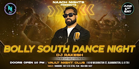BOLLY SOUTH DANCE NIGHT with DJ RAKESH