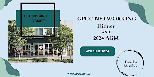 GPGC Networking and AGM 2024 primary image