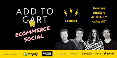 Imagem principal do evento Add To Cart Ecommerce Social: Sydney Edition