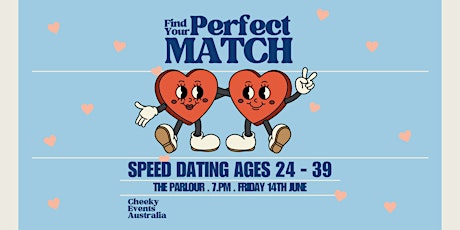 Brisbane speed dating for ages 24-39 by Cheeky Events Australia primary image