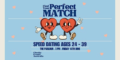 Brisbane speed dating for ages 24-39 by Cheeky Events Australia primary image