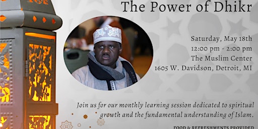 Primaire afbeelding van LUNCH & LEARN WITH IMAM CEESAY: THE POWER OF DHIRK