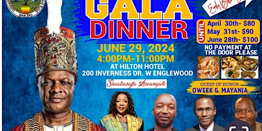 Imagem principal do evento Buganda Dinner/Gala