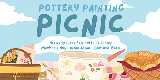 Immagine principale di Mother's Day Pottery Painting Picnic 