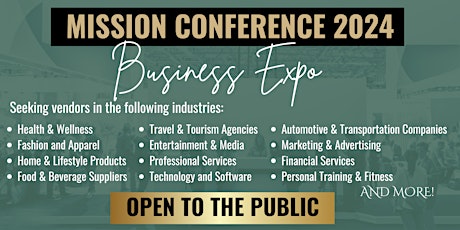 Mission Conference Business Expo