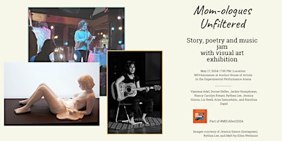 Imagem principal do evento Mom-ologues Unfiltered: Stories, Poetry and Music Jam