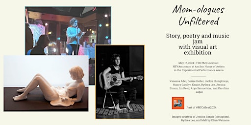 Image principale de Mom-ologues Unfiltered: Stories, Poetry and Music Jam