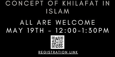 Khilafat Day - Concept Of Khilafat In Islam primary image
