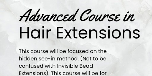 Imagem principal de Advanced Extension Training with Bold City Hair & BCH Extensions