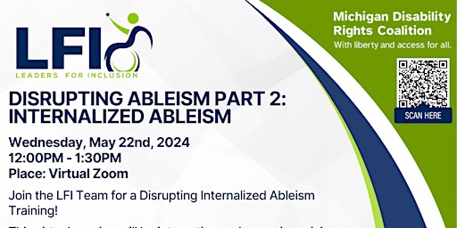 Imagem principal do evento Disrupting Ableism Part 2: Internalized Ableism