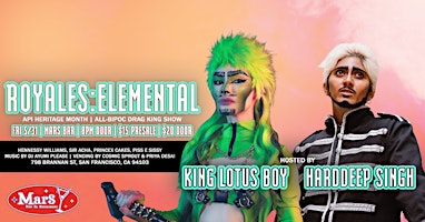 Imagem principal do evento ROYALES: Elemental | An APIHM All-BIPOC Drag King Show