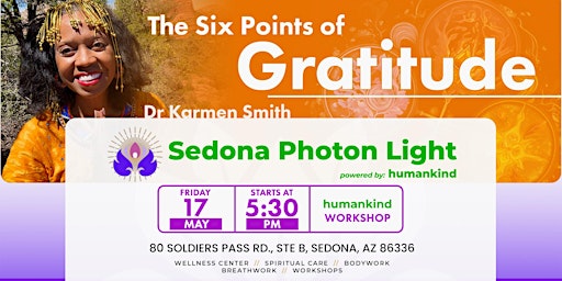 Imagem principal do evento Gratitude Workshop with Dr Karmen Smith