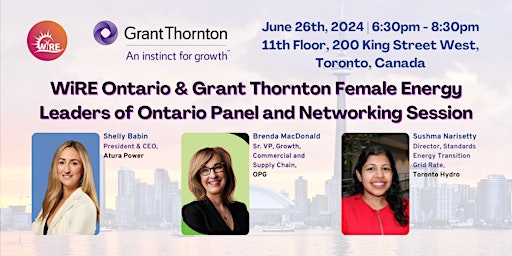 WiRE Ontario, Grant Thornton Meetup ft. Female Energy Leaders of Ontario  primärbild