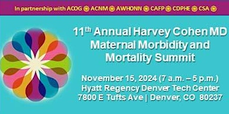 Harvey Cohen MD Maternal Morbidity & Mortality Summit EXHIBITOR 2024