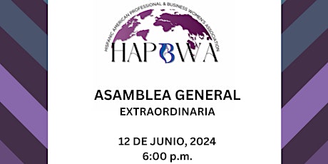 HAPBWA ASAMBLEA GENERAL EXTRAORDINARIA 2024