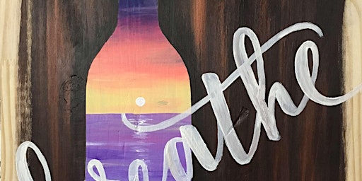 Peace at Sunset - Wood Pallet - Paint and Sip by Classpop!™ primary image