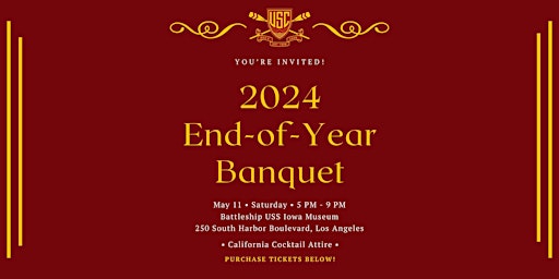 Hauptbild für 2024 USC Men's Crew End of Year Banquet