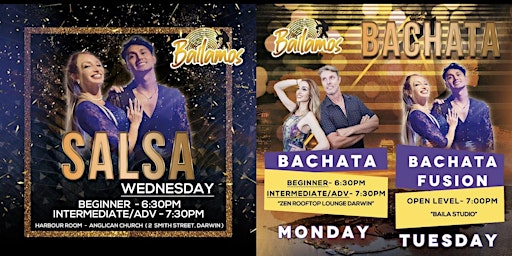 NEW TERM Bachata & salsa Classes Darwin  primärbild
