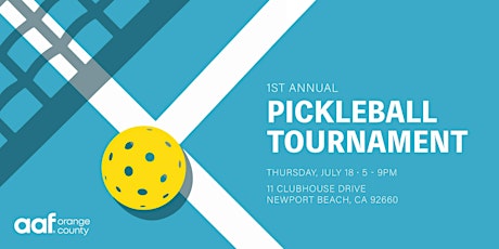 1st Annual AAF Pickleball Tournament