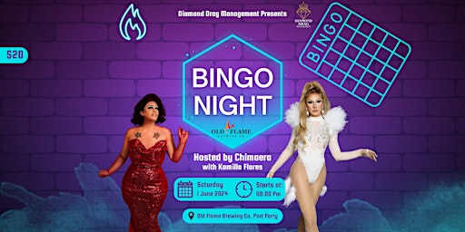 Imagem principal do evento PRIDE Bingo Night - Presented by Diamond Drag Management