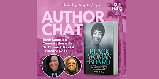 Imagen principal de Author Chat: Dr. Donna J. Nicol and Lawrence Ross