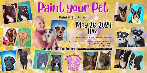 Hauptbild für Painting Class - Paint your Pet - May 26,  2024