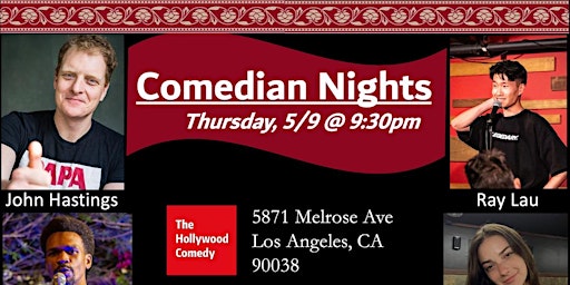 THURSDAY STANDUP COMEDY SHOW: COMEDIANS NIGHT SHOW primary image