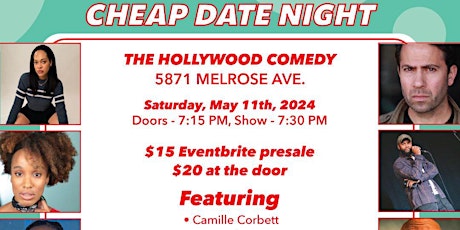SATURDAY STANDUP COMEDY SHOW: CHEAP DATE NIGHT SHOW