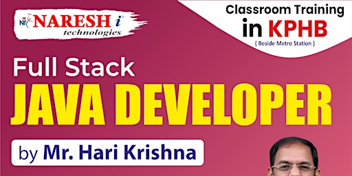 Imagem principal do evento Best Full Stack Java Developer Training in KPHB NareshIT
