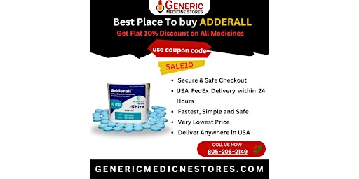 Imagem principal do evento Buy Generic Adderall 20mg Online For Sale