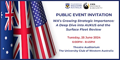 UWA Defence & Security Public Event Invitation primary image