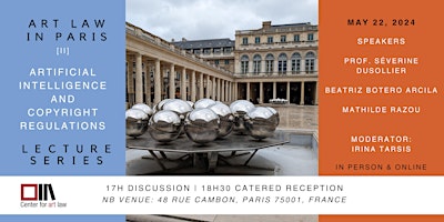 Primaire afbeelding van Art Law in Paris: Lecture Series- AI & Copyright Regulations