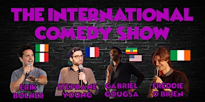4 INTERNATIONAL COMEDIANS - Show In English! primary image